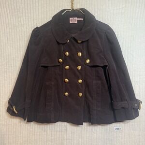 Juicy sold out Couture Corduroy Peacoat Jacket Size na s